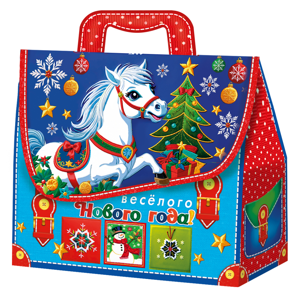 Коробка НГ 1,5 кг. Портфельчик Детский СИМВОЛ (150)