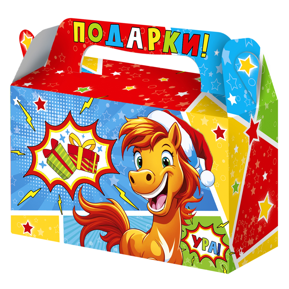 Коробка НГ 0,5 кг Улыбка СИМВОЛ (300)